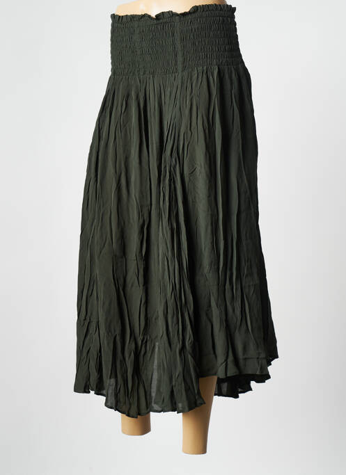 Jupe mi-longue vert LAURENCE BRAS pour femme