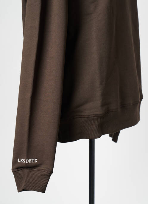 Sweat-shirt marron LES DEUX pour homme