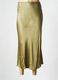 Jupe mi-longue vert GRACE & MILA femme