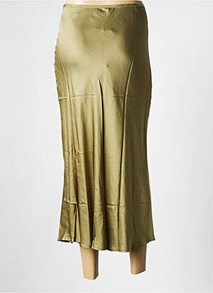Jupe mi-longue vert GRACE & MILA femme