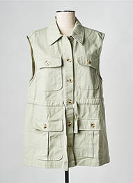Veste en jean beige MSCH COPENHAGEN femme