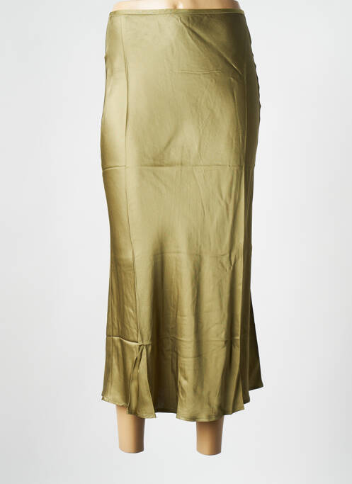 Jupe mi-longue vert GRACE & MILA pour femme
