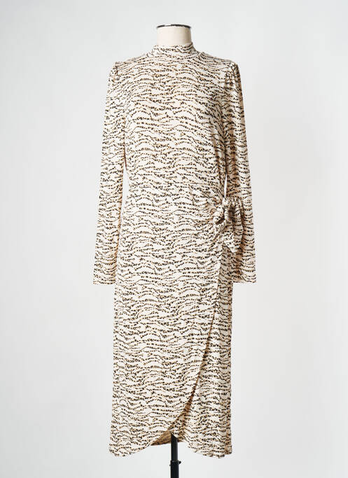 Robe longue beige OBJECT pour femme