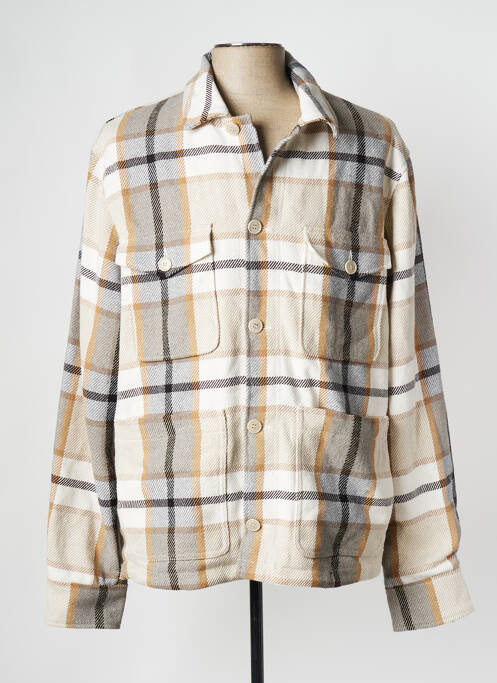 Chemise manches longues beige SAMSOE & SAMSOE pour homme