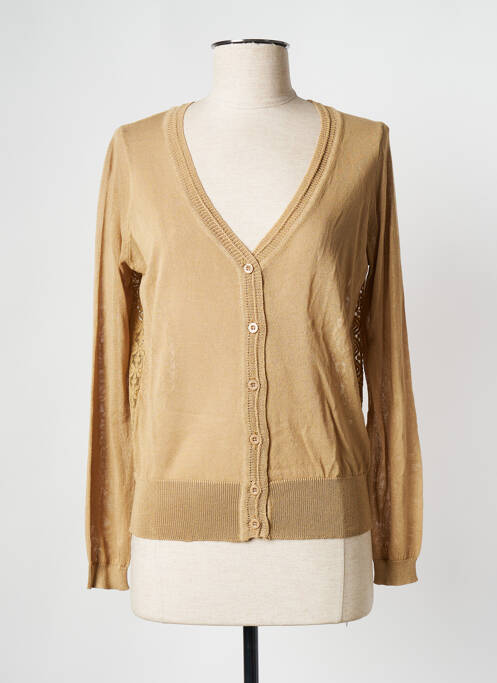 Gilet manches longues beige MOLLY BRACKEN pour femme
