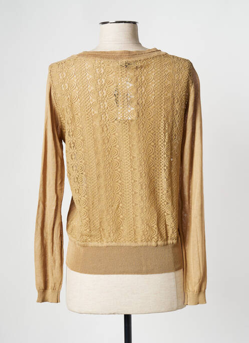 Gilet manches longues beige MOLLY BRACKEN pour femme