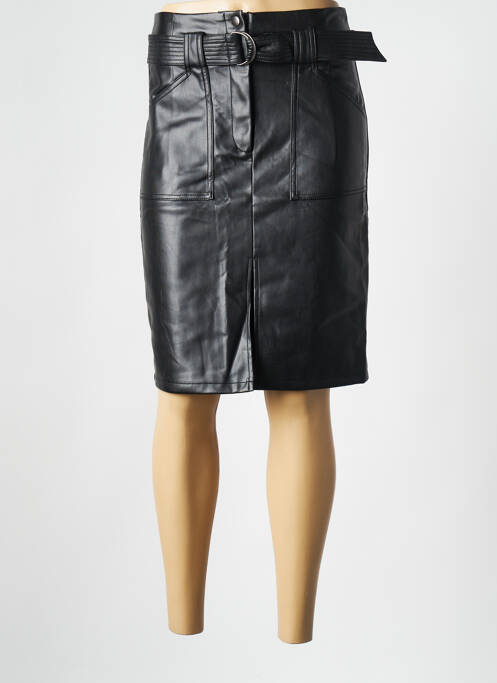 Jupe mi-longue noir VILA pour femme