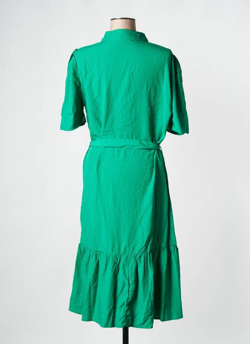 Robe mi-longue vert GRACE & MILA femme