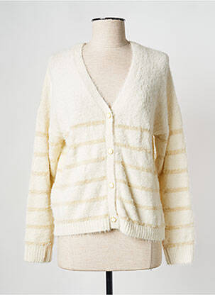 Gilet manches longues blanc PIECES femme