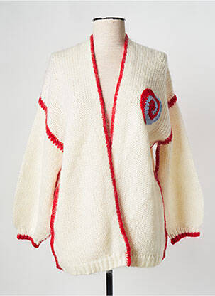 Gilet manches longues beige SACK'S femme