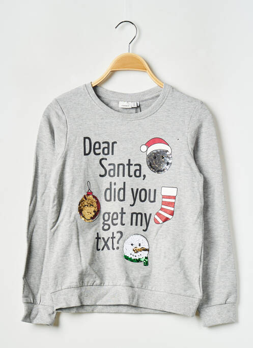Sweat-shirt gris NAME IT pour fille