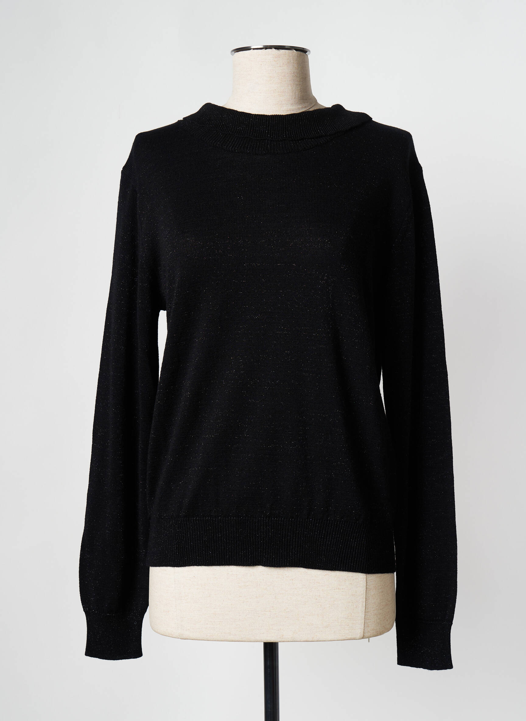 Pull Sessun En Laine Orange Taille 34 - Occasion Très Bon état