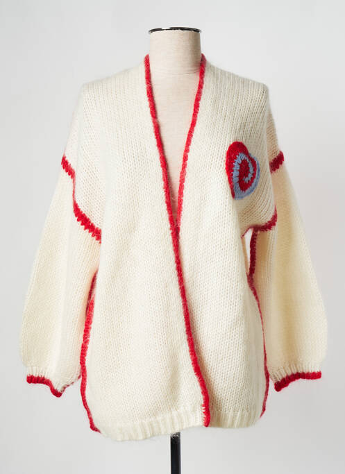 Gilet manches longues beige SAK'S pour femme