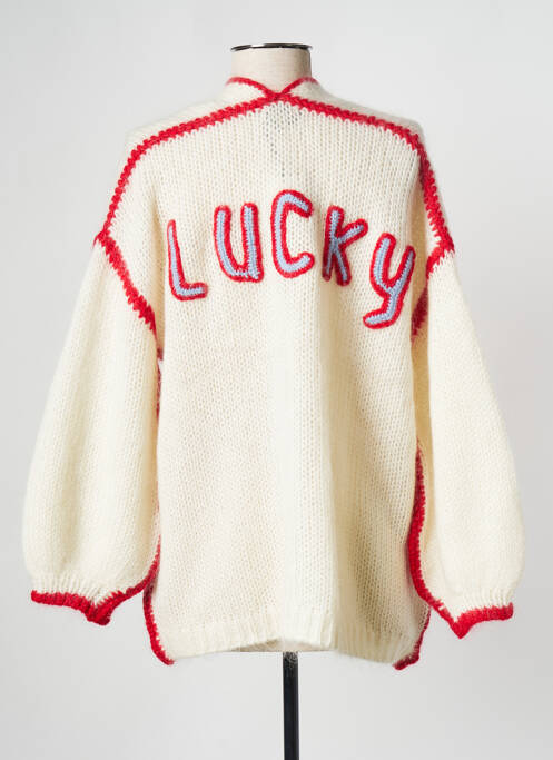 Gilet manches longues beige SAK'S pour femme