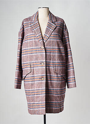 Manteau long violet BONTON femme