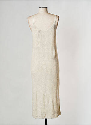Robe mi-longue beige OBJECT femme