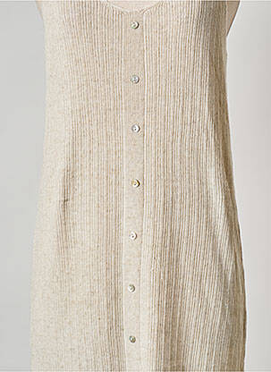 Robe mi-longue beige OBJECT femme
