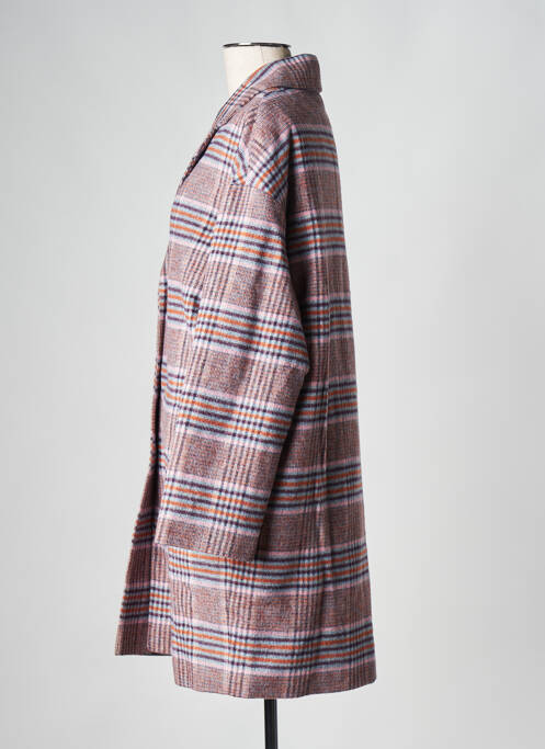 Manteau long violet BONTON femme