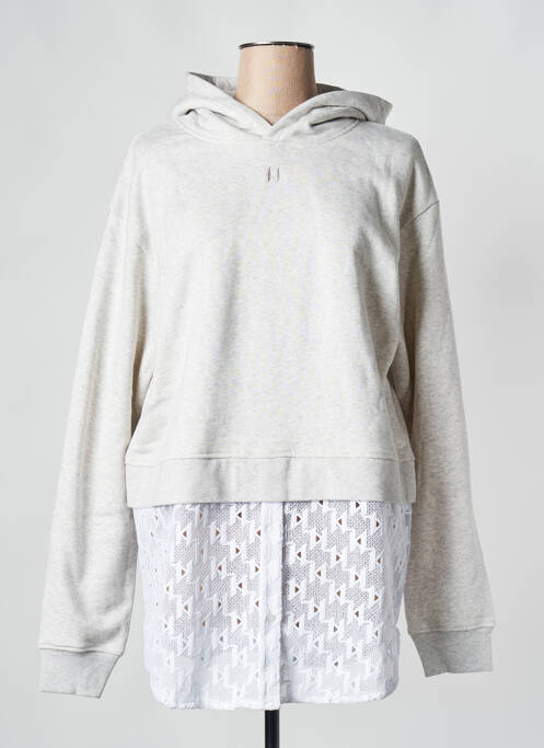 Sweat-shirt gris KARL LAGERFELD pour femme