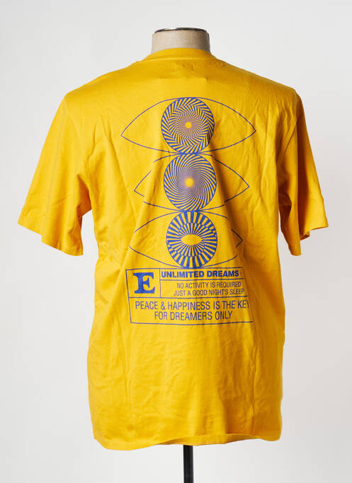 T-shirt jaune EDWIN pour homme