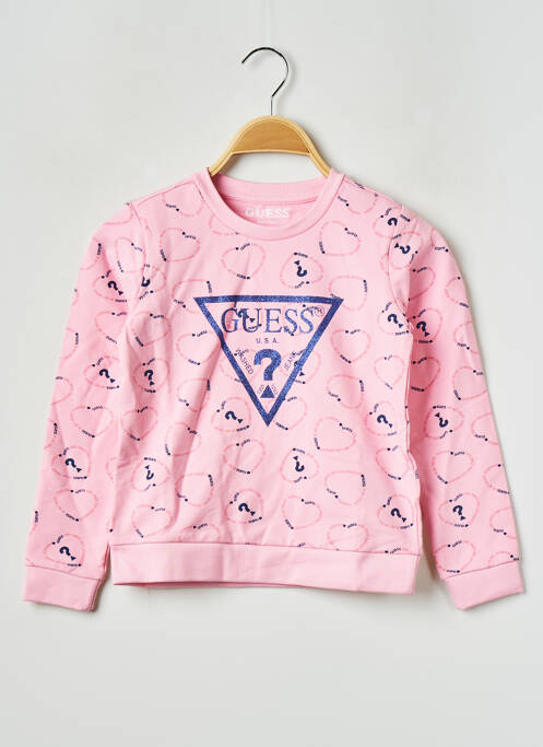 Sweat-shirt rose GUESS pour fille