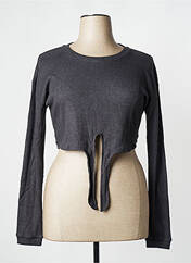 T-shirt / Top maternité gris NOPPIES pour femme seconde vue