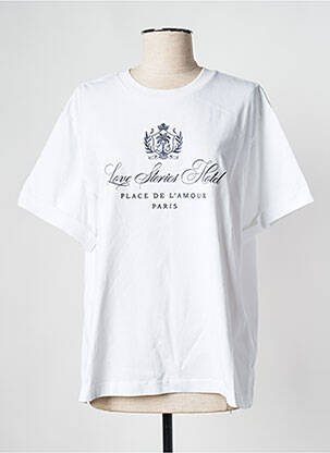 T-shirt blanc LOVE STORIES femme