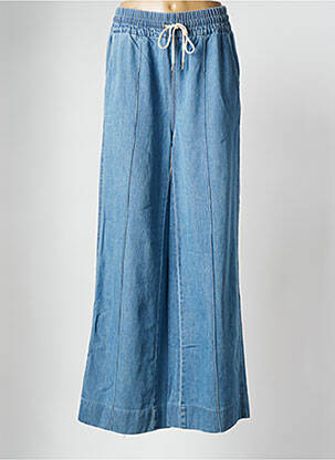 Pantalon large bleu SECOND FEMALE pour femme