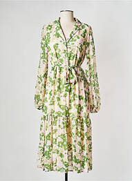 Robe mi-longue vert OBJECT femme