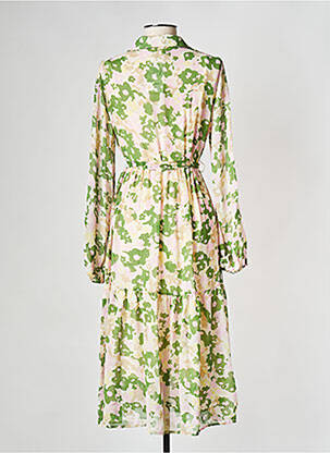 Robe mi-longue vert OBJECT femme