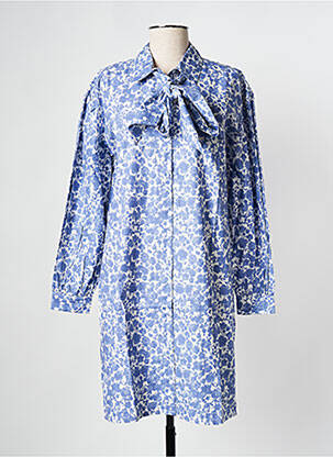 Robe courte bleu MSCH COPENHAGEN femme