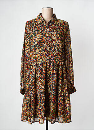 Robe mi-longue marron MOLLY BRACKEN pour femme