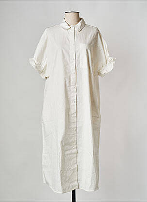 Robe mi-longue blanc OBJECT pour femme