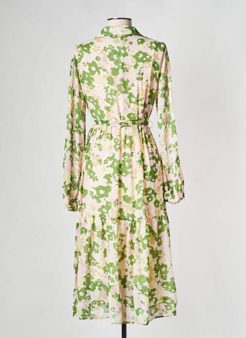 Robe mi-longue vert OBJECT pour femme