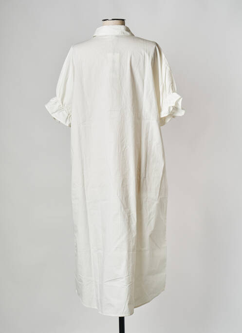 Robe mi-longue blanc OBJECT femme