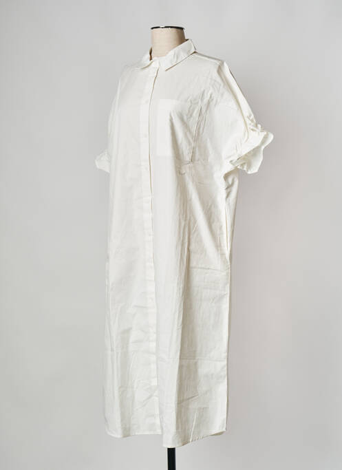 Robe mi-longue blanc OBJECT femme