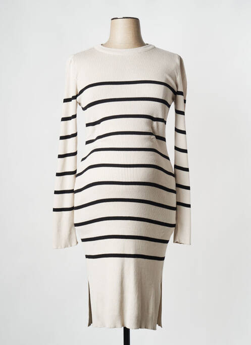 Robe maternité beige NOPPIES pour femme