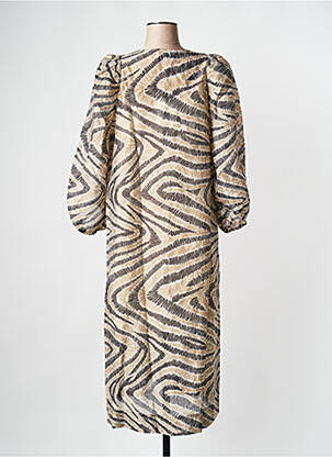 Robe mi-longue beige SECOND FEMALE femme