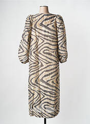 Robe mi-longue beige SECOND FEMALE pour femme seconde vue