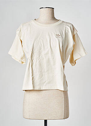 T-shirt beige ADIDAS femme