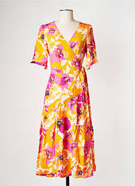 Robe mi-longue jaune Y.A.S femme