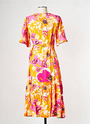 Robe mi-longue jaune Y.A.S femme