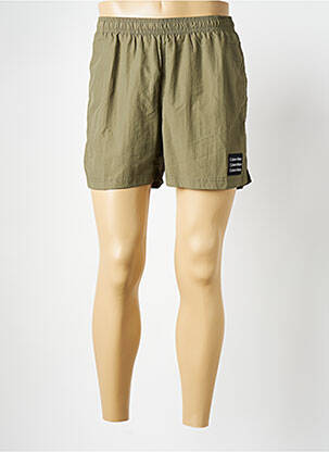 Short de bain kaki CALVIN KLEIN pour homme