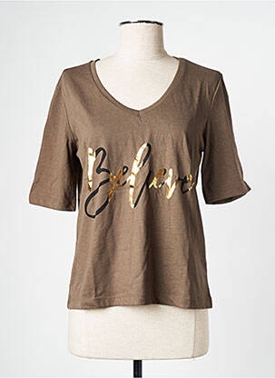 T-shirt marron VILA pour femme