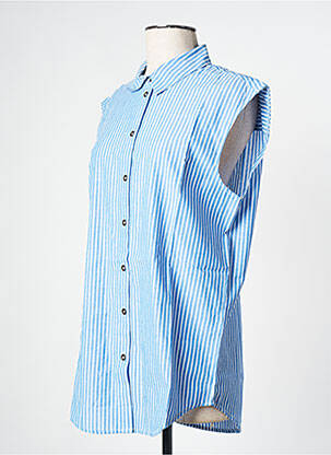 Chemisier bleu OBJECT femme