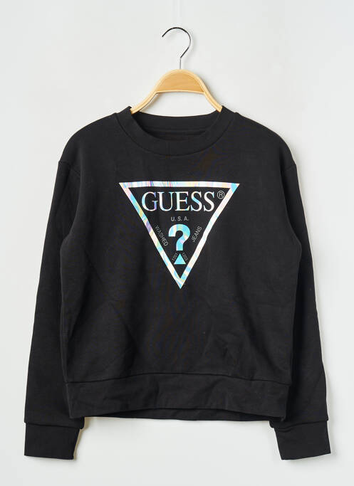 Sweat-shirt noir GUESS pour fille