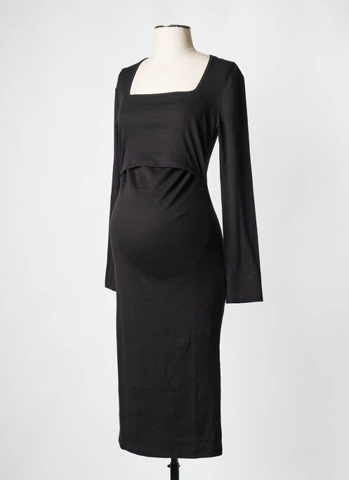Robe mi-longue noir BOOB pour femme