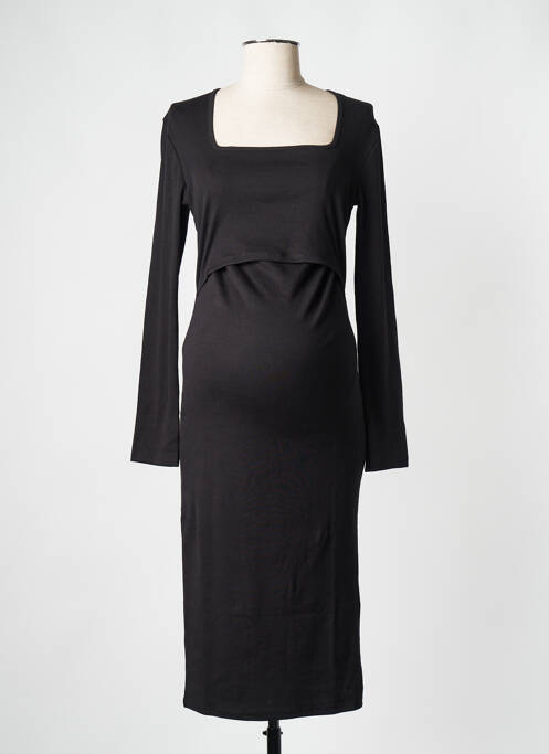 Robe mi-longue noir BOOB pour femme