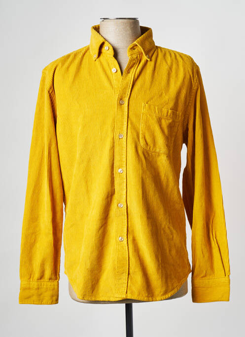 Chemise manches longues jaune PORTUGUESE FLANNEL pour homme