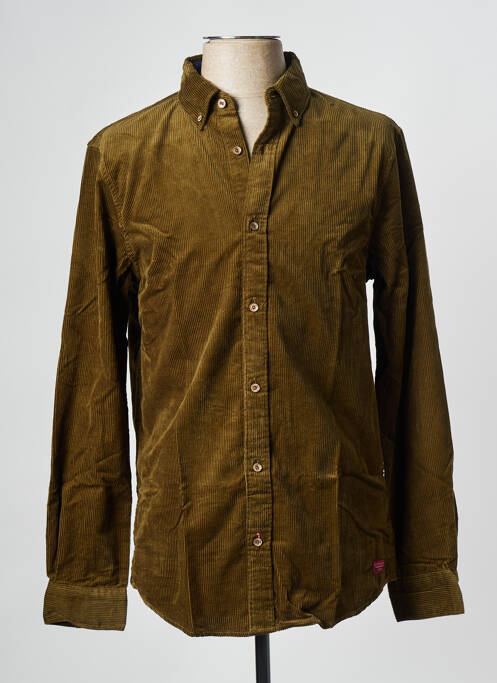 Chemise manches longues vert SCOTCH & SODA pour homme